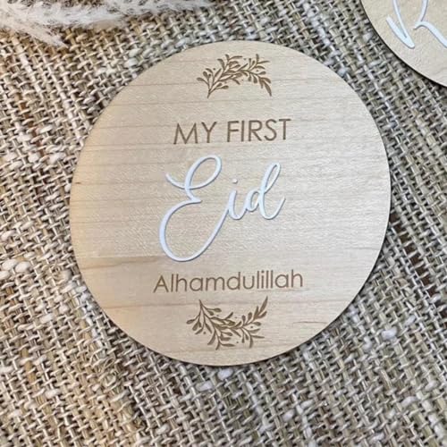 My First Ramadan Wooden Milestone Plaque Cherished Keepsake Baby Photoshoot Prop Newborn Decor Eid Decor