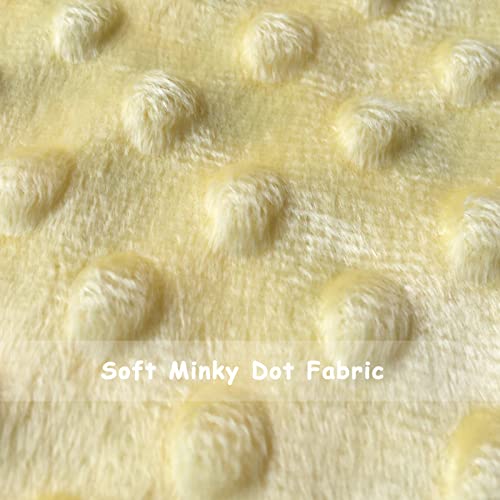 Upalupa Baby Security Blanket Yellow Car 21x18 Inch