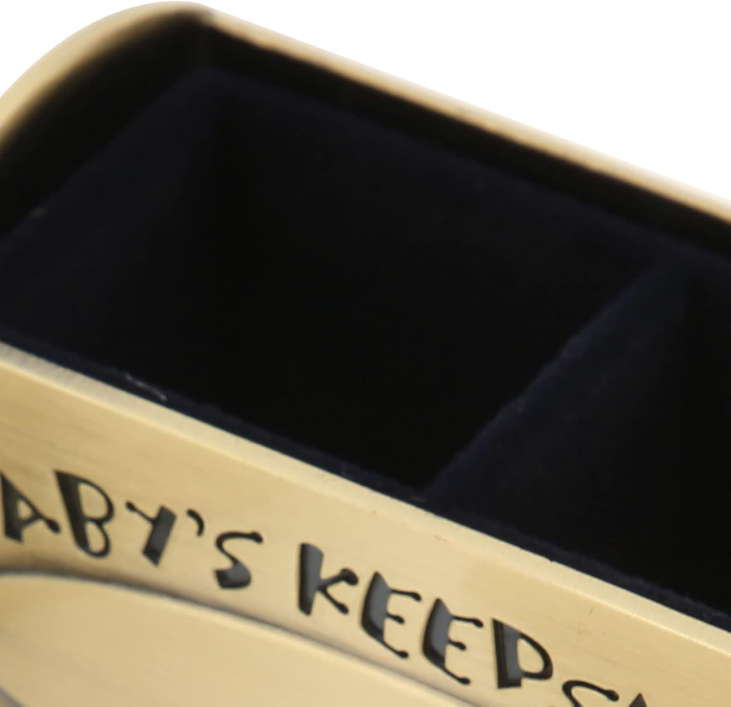 Pssopp Fetal Hair Box - Green Patina Keepsake