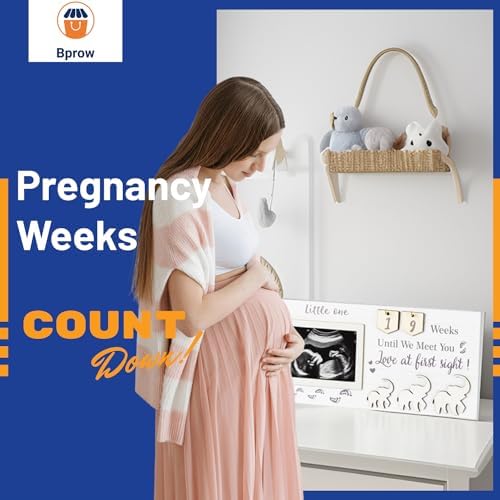 Ultrasound Frame with Pregnancy Countdown Calendar - Gender Reveal Keepsake