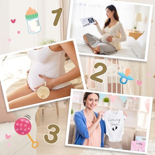 Pregnancy Reveal Kit with Felt Board and Wooden Sign