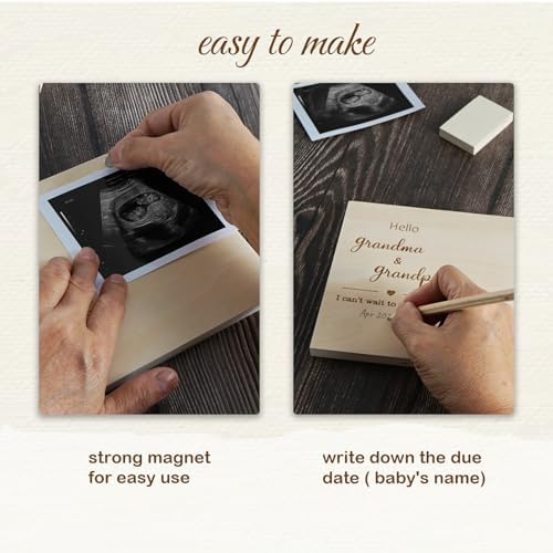 Hamuiers Baby Sonogram Frame for Grandparents