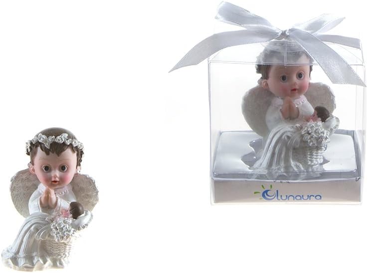 Lunaura Baby Angel Praying Keepsake Set of 12 Blue 1