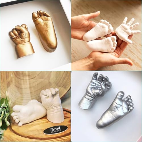 Ifundom Hand Casting Kit - Baby Footprint Hand Molder for Keepsakes