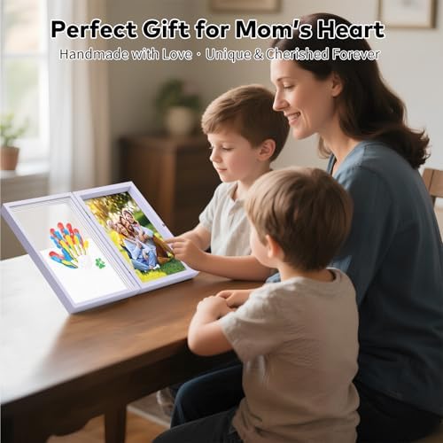 Omrhvi Family Handprint Kit DIY Craft Keepsake Frame