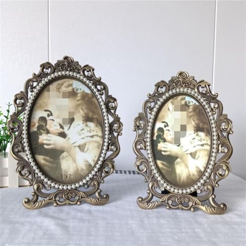 STBTOO 6 Inch Metal Frame for Family Decor and Wedding Photos