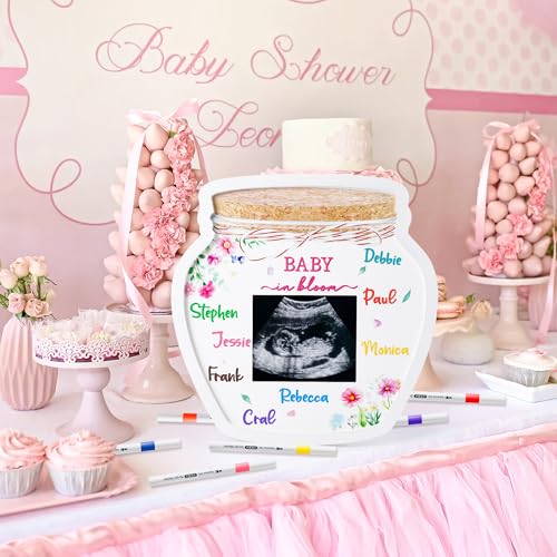 B1ykin Baby Shower Wildflower Jar Frame