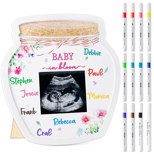 B1ykin Baby Shower Wildflower Jar Frame