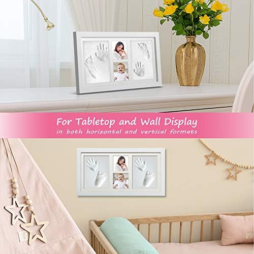 BAOHUA Baby Hand Footprint Kit - 1200 Grams Clay Nursery Art Frames