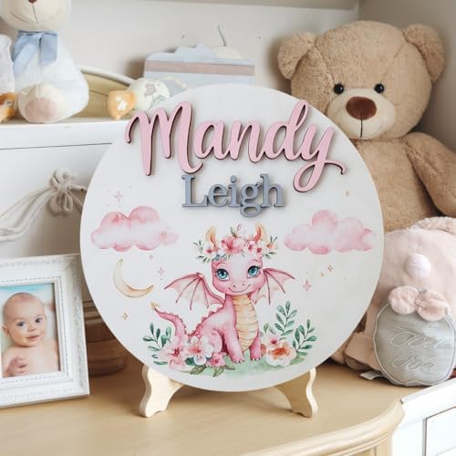 Personalized Wooden Name Sign with 3D Design
