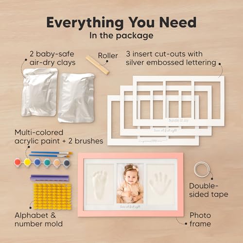 KeaBabies Baby Footprint Kit Memory Book 1