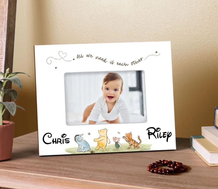Winnie the Pooh Personalized Baby Picture Frame 4x6