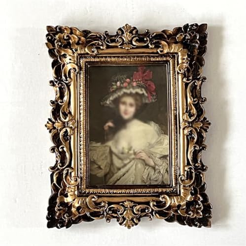6-inch Embossed Resin Table With Photo Frames For Wedding Keepsakes 1