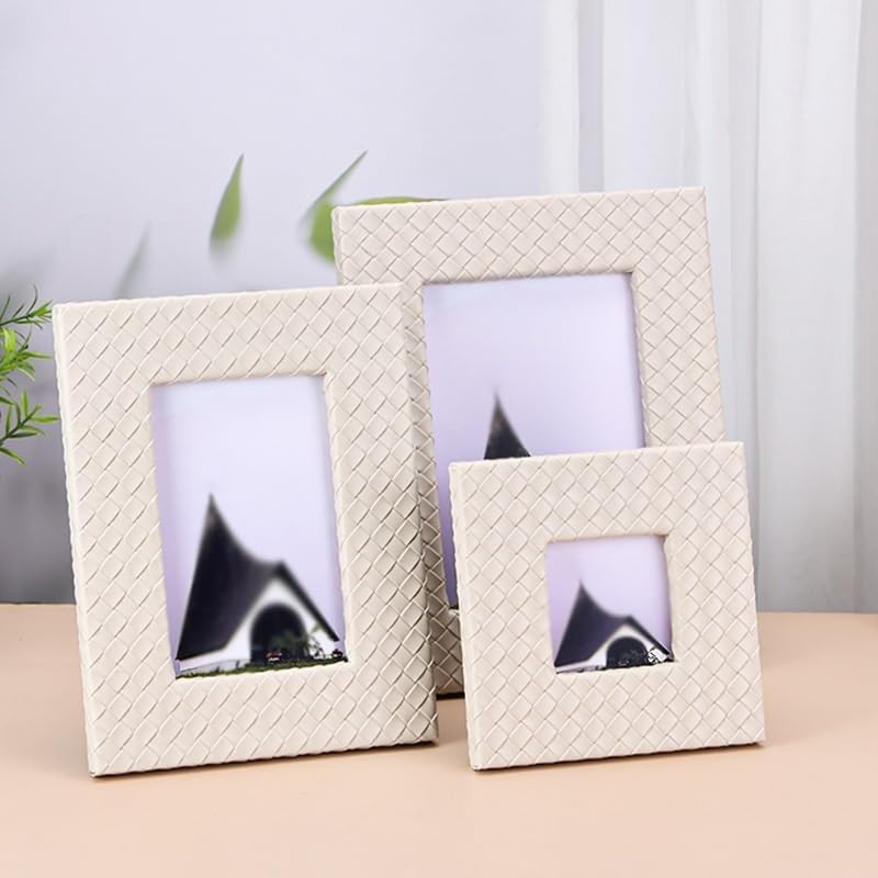 STBTOO Photo Frame Table Leather Keepsake Decor