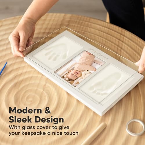 KeaBabies Baby Handprint Footprint Kit Frame - Duo Keepsake