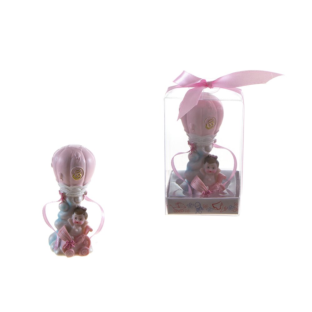 Lunaura Baby Keepsake - 12 Pink Hot Air Balloon Favors