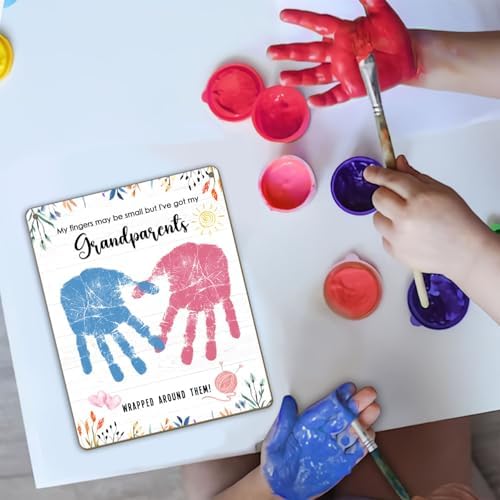 DIY Custom Handprint Keepsake for Grandparents