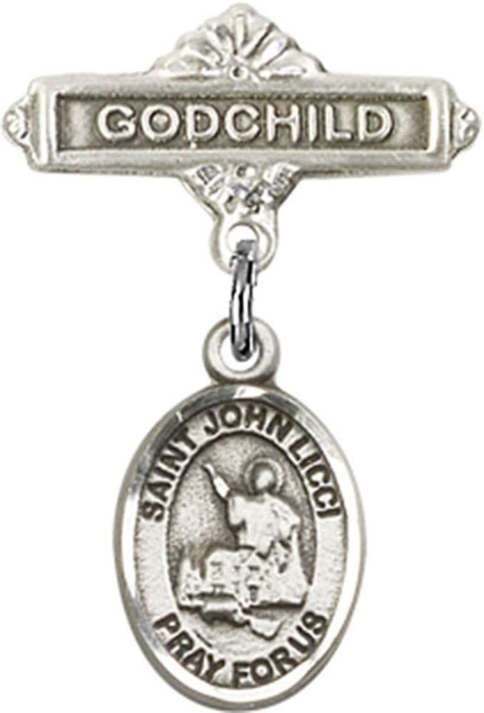 Religious Obsession Baby Badge with St John Licci Charm