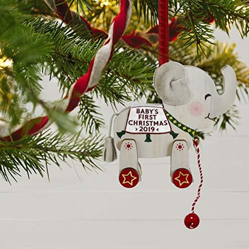 Hallmark Keepsake 2019 Babys First Christmas Elephant Ornament 1