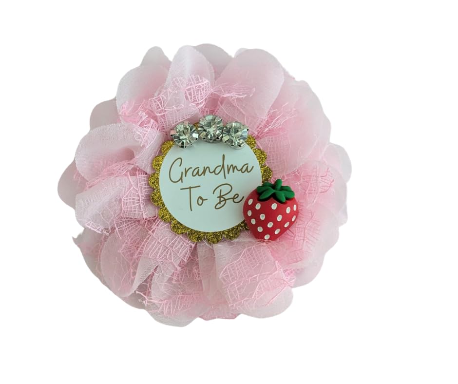 Grandmother To Be Strawberry Pin 35 Inch Keepsake Gift for Baby Girl Shower