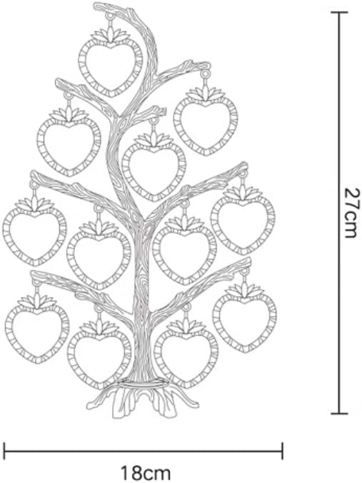 Custom Family Tree Picture Frame - 12 Photo Display