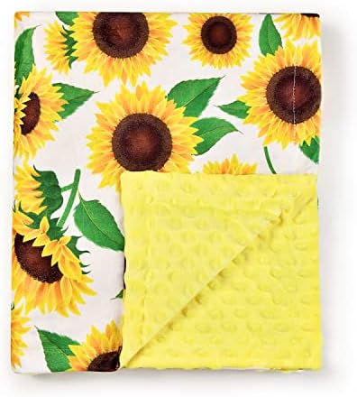 DKLECHUI Baby Blanket with Double Layer Dotted Backing 1