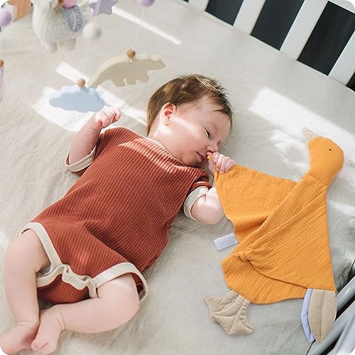 Knirose Newborn Baby Lovey Security Blanket Muslin