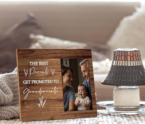 First Time Grandparents Gifts with Baby Photo Frame 4x6 Wall Mount Table Top