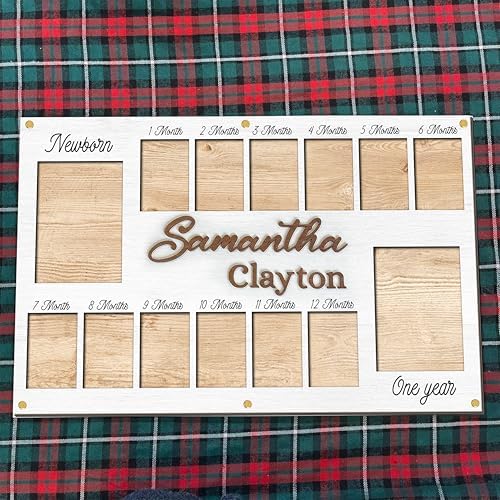 V-DECORPARKS My First Year Photo Frame - 0-12 Month Baby Decor