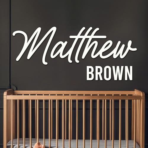 Personalized Wooden Baby Name Sign for Wall 1