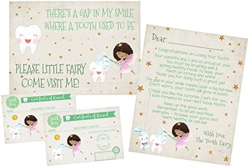 Tooth Fairy Letter Decoration Gift Set Keepsake Book