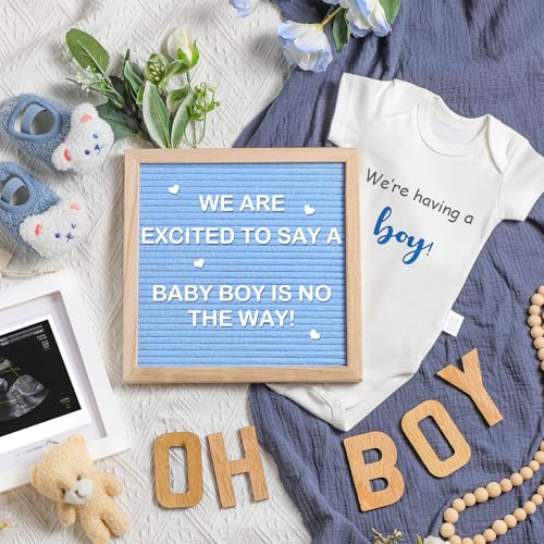 Canlierr 9 Pcs Pregnancy Announcement Set Boy Blue