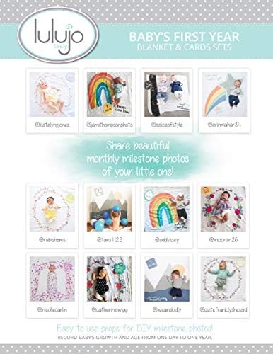 Lulujo Baby Milestone Blanket and Cards Set