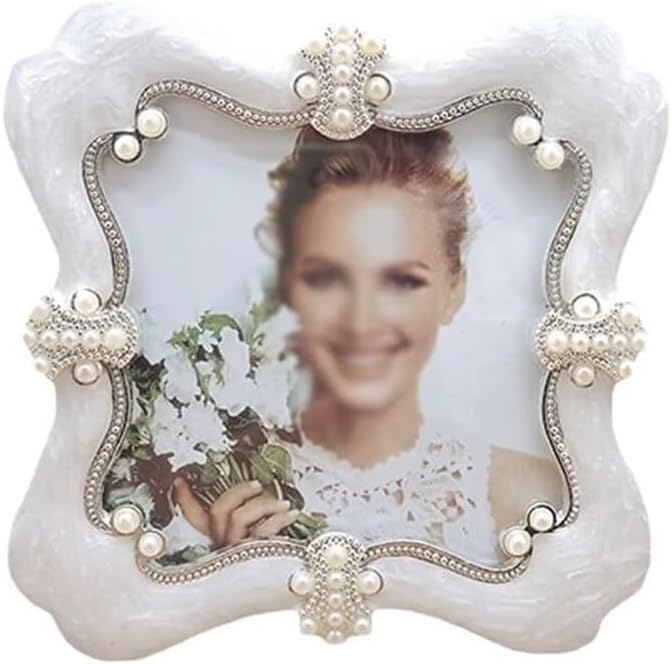 White Metal Frame Set for Wedding Keepsakes