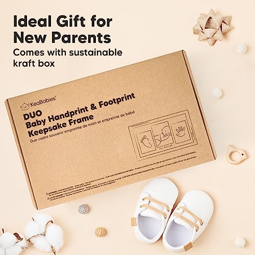 KeaBabies Inkless Hand Footprint Kit - 4-Pack Safe for Baby
