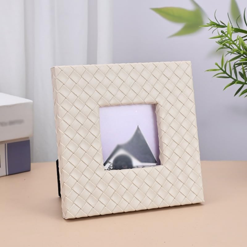 STBTOO Photo Frame Table Leather Keepsake Decor