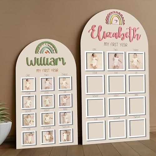 V-DECORPARKS 12 Month Baby First Year Photo Frame