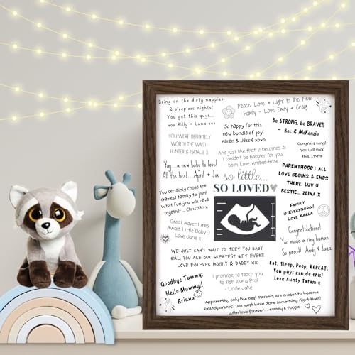 Baby Shower Guest Book Frame with Twin Option