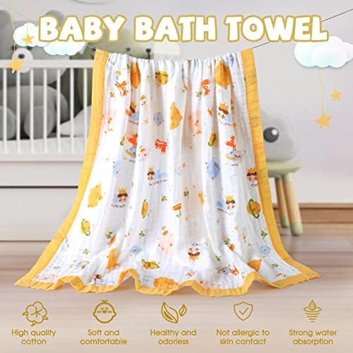Gihims Baby Muslin Swaddle Blanket - 433x433 Inch Large Cotton Receiving Blanket
