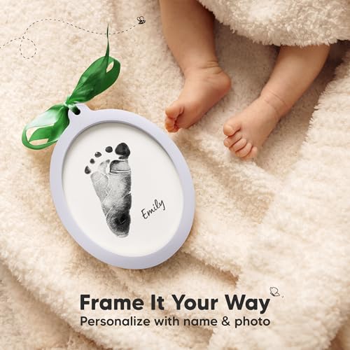 KeaBabies Inkless Baby Hand and Footprint Ornament Kit