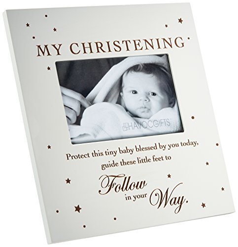 Engraved Christening Photo Frame with Easel