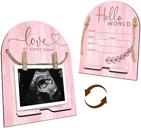 DYIRBIIY Hello World Baby Newborn Wooden Sign