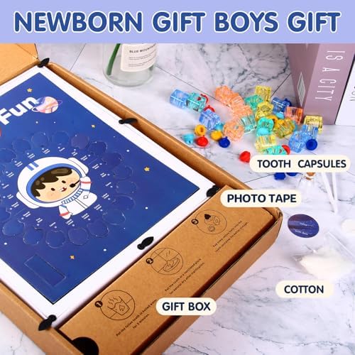 Baby Tooth Keepsake Box Astronaut Blue