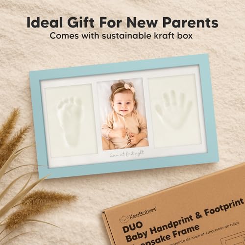 KeaBabies Baby Hand and Footprint Kit Frame