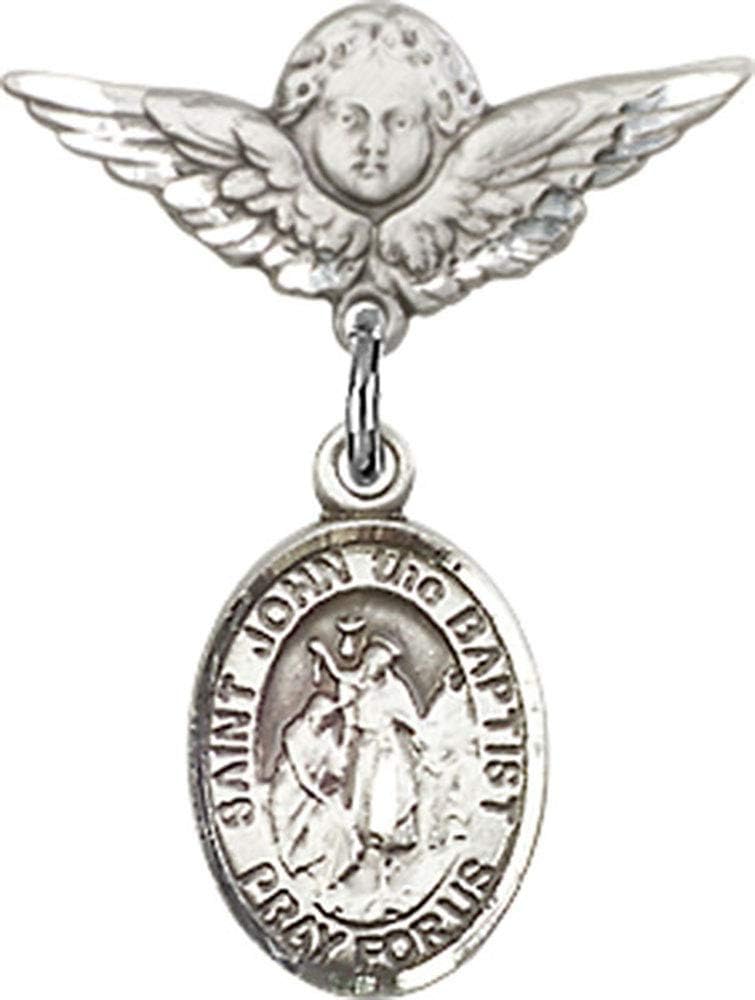 Religious Obsession Baby Badge with St John and Angel