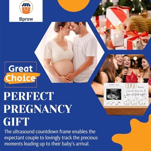 Ultrasound Frame with Pregnancy Countdown Calendar - Gender Reveal Keepsake