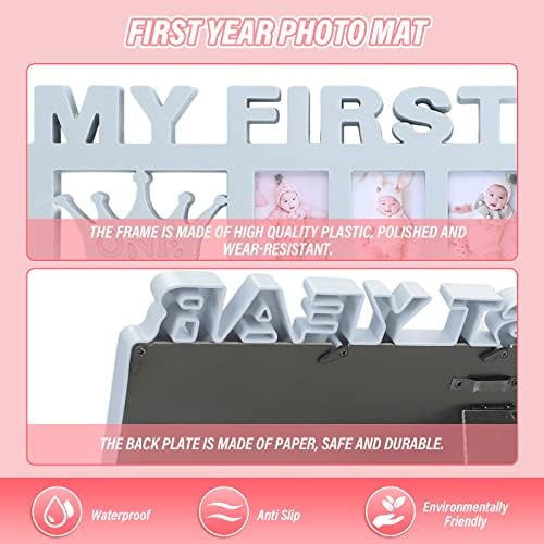 plplaaoo Babys First Year Frame 12 Month Milestone Photo Frame