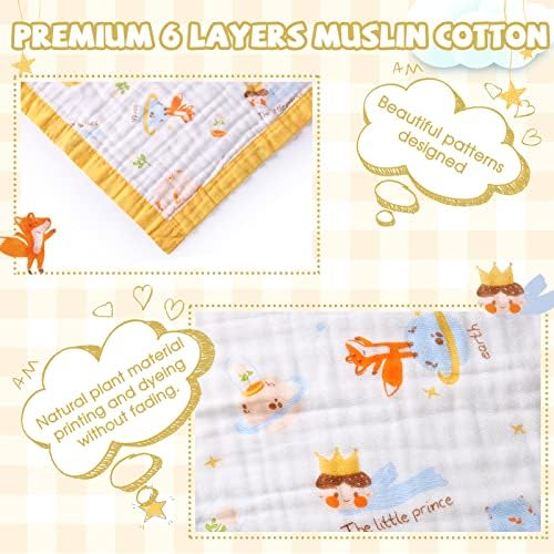 Gihims Baby Muslin Swaddle Blanket - 433x433 Inch Large Cotton Receiving Blanket