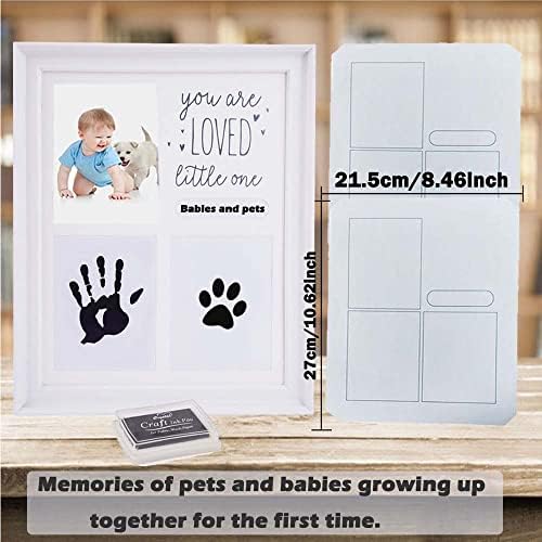 TRLREQ Baby Handprint Footprint Memory Frame Kit