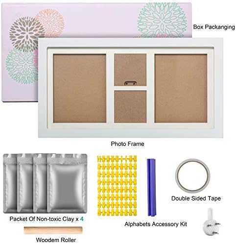 BAOHUA Baby Hand Footprint Kit - 1200 Grams Clay Nursery Art Frames
